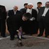 کلنگ زنی دانشکده پردیس معارف طرح توسعه دانشگاه اصفهان در سال ۸۷
