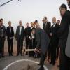 کلنگ زنی دانشکده پردیس معارف طرح توسعه دانشگاه اصفهان در سال ۸۷