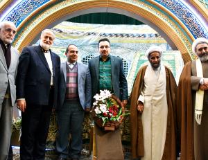 عکس/ رونمایی از روپوش قبور امامین عسکریین (ع) در آذرماه ۹۷